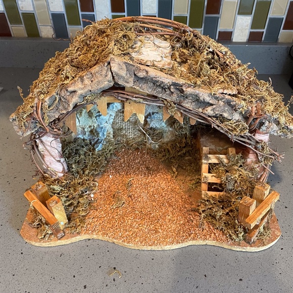 Handmade manger/creche/stable
